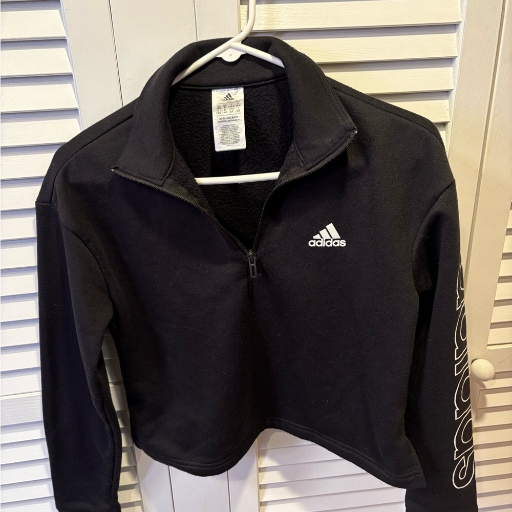 Adidas Black Quarter-Zip Pullover